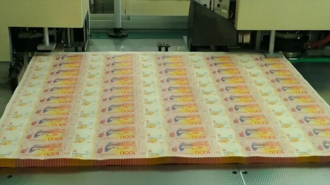 Impresión de billetes en Argentina